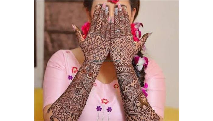 Radhe Krishna Mehndi Design