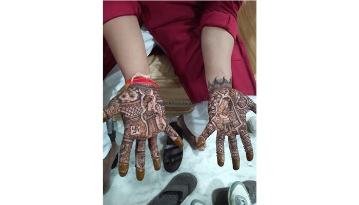 Raj Marwadi Mehndi Art